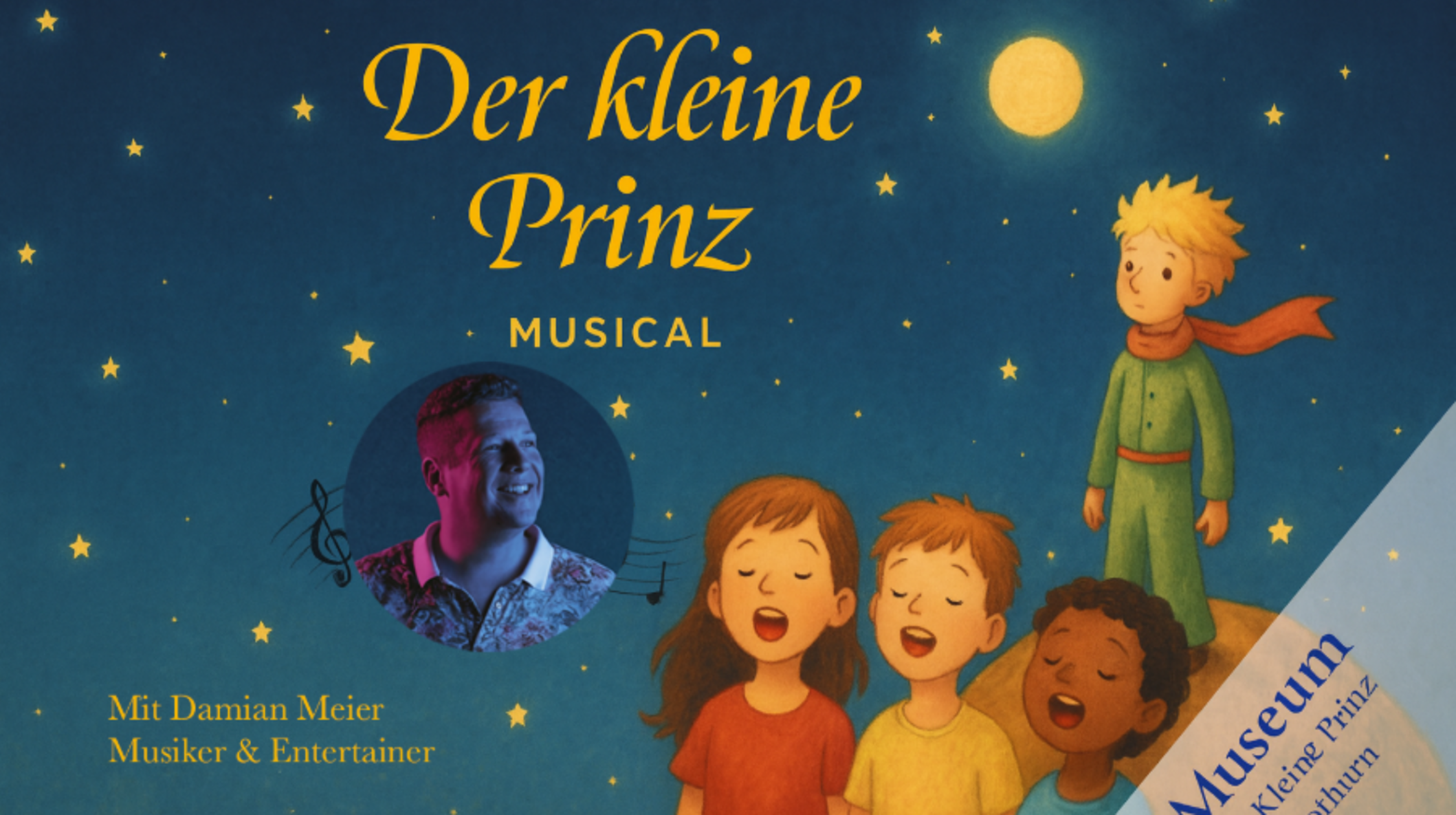 Atelier musical «Le Petit Prince» pour des enfants de la 3e à la 7e classe.